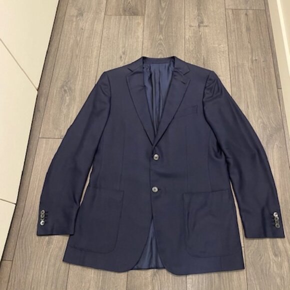 Ermenegildo Zegna Other - Zegna Navy Silk Sport Jacket Size 52L